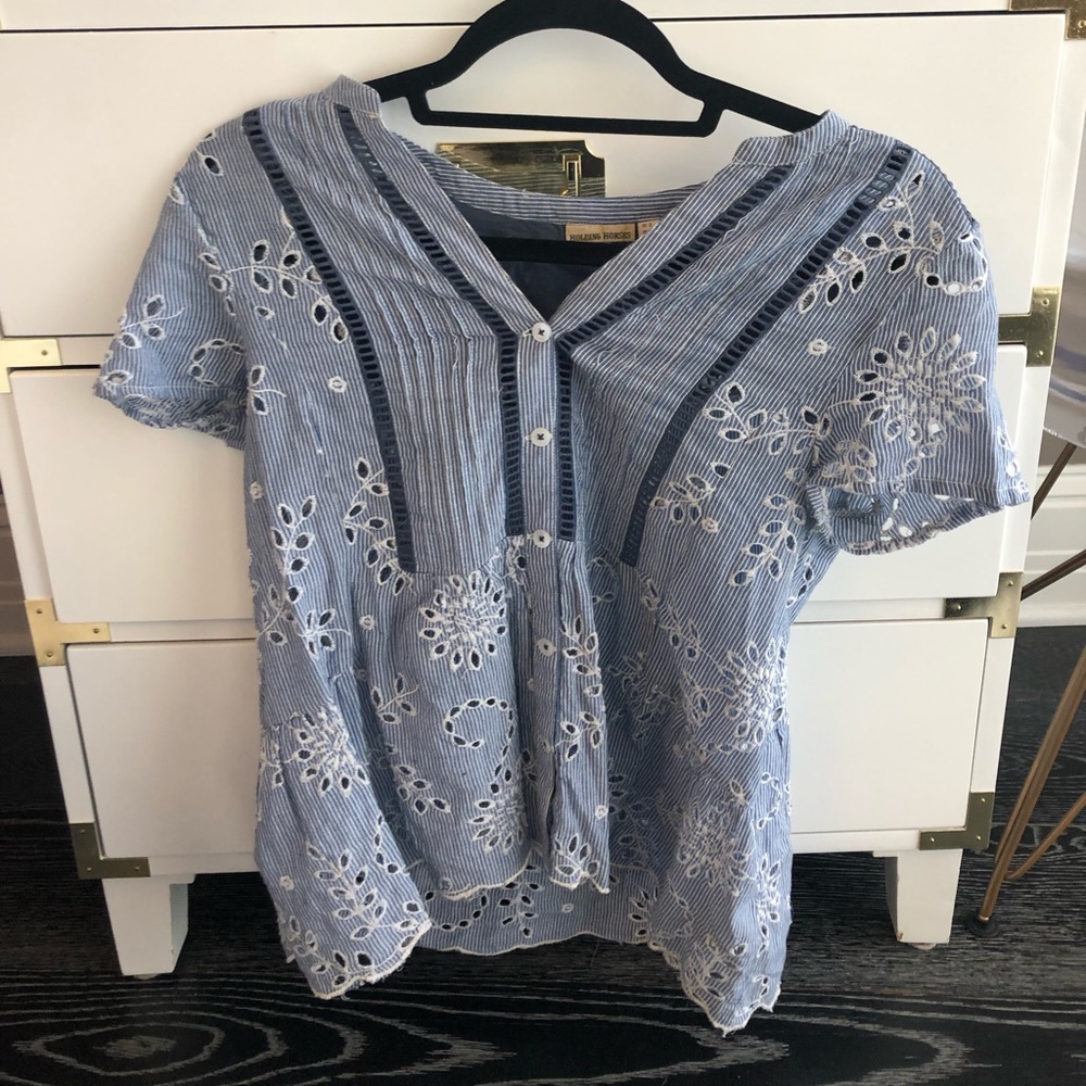 Anthropologie Peplum blouse